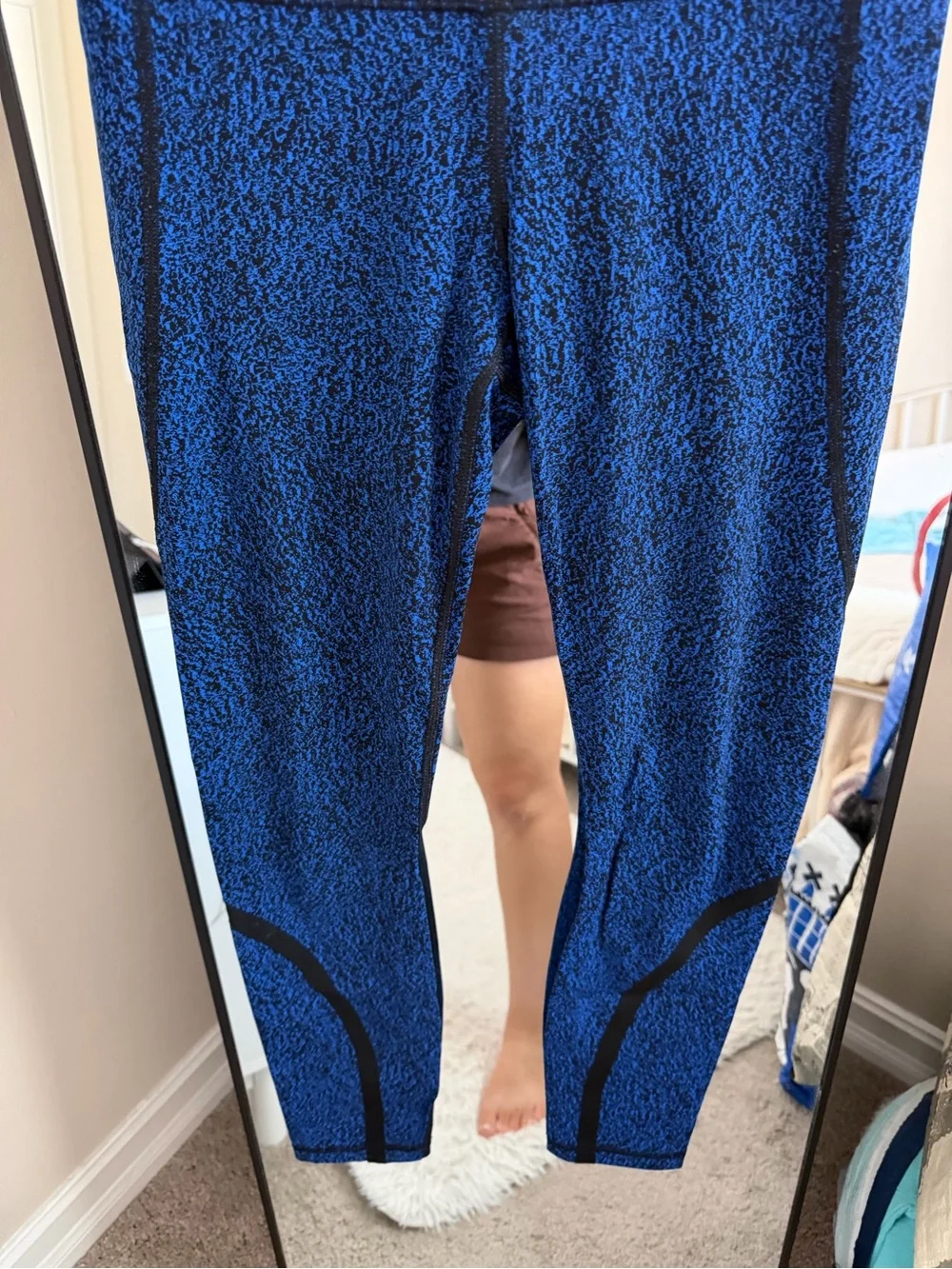 lululemon athletica Blue Speckled High-Rise Leggings